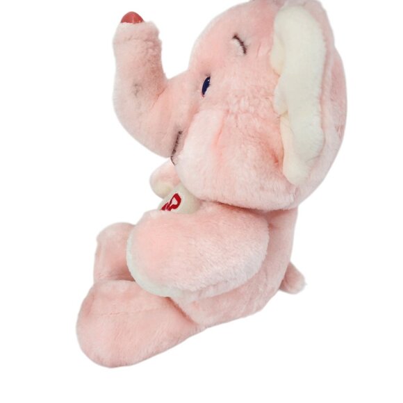 Vintage Care Bear Cousins Lotsa Heart Elephant Pink Plush Kenner American 13" - Picture 6 of 14